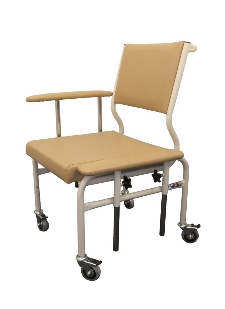 Mobile kingston chair with drop side arms Whitecross