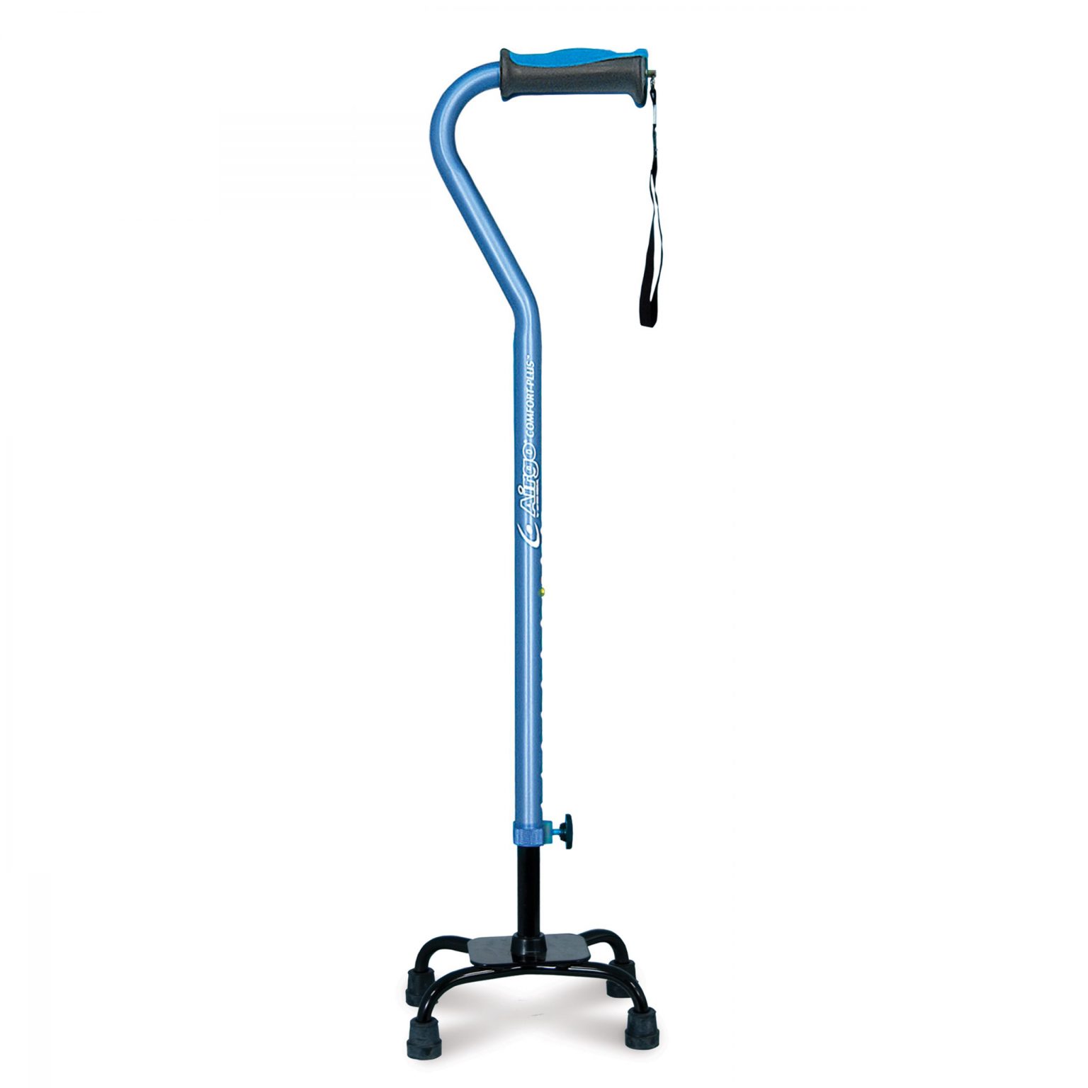 Airgo ComfortPlus with Quad Base Walking Stick Whitecross