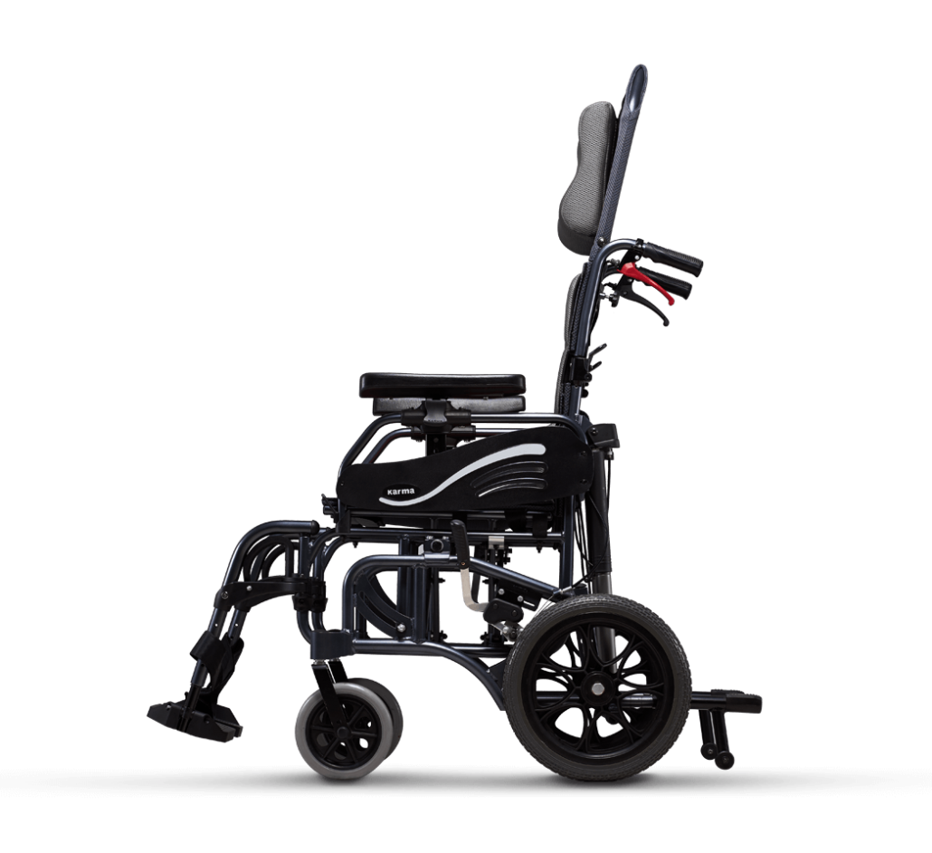 Karma VIP2 tilt/recline folding self propelled wheelchair Whitecross