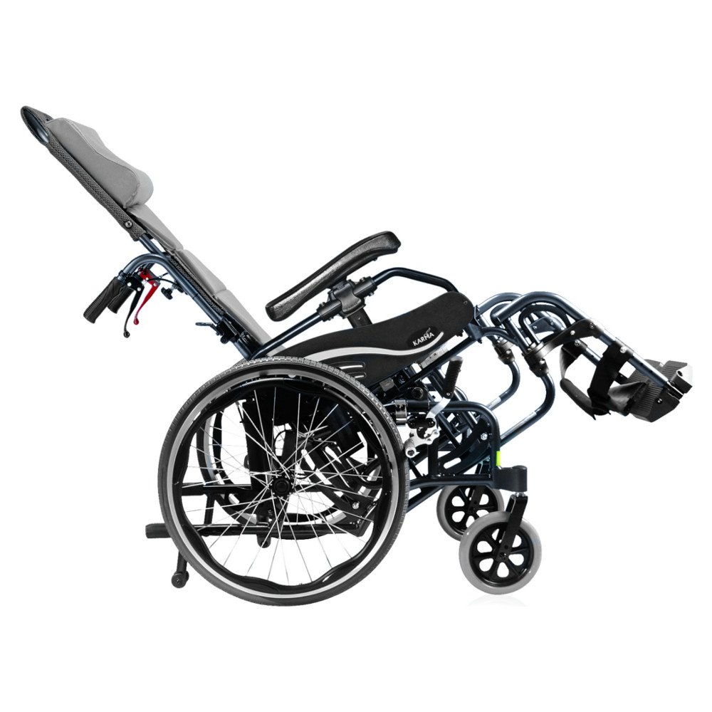Karma VIP2 tilt/recline folding self propelled wheelchair Whitecross